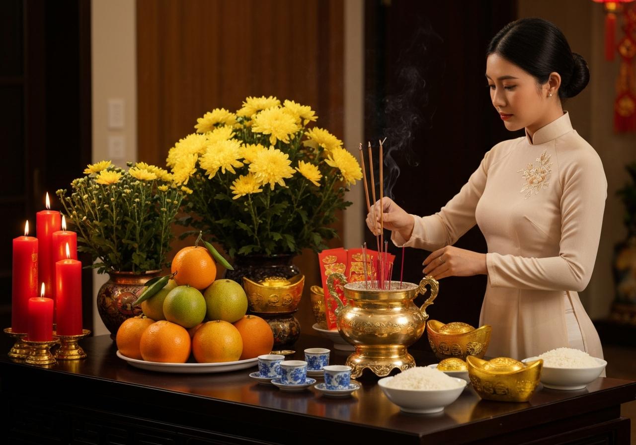 Cúng Thần Tài Mùng 10: Giờ Tốt, Lễ Vật, Văn Khấn