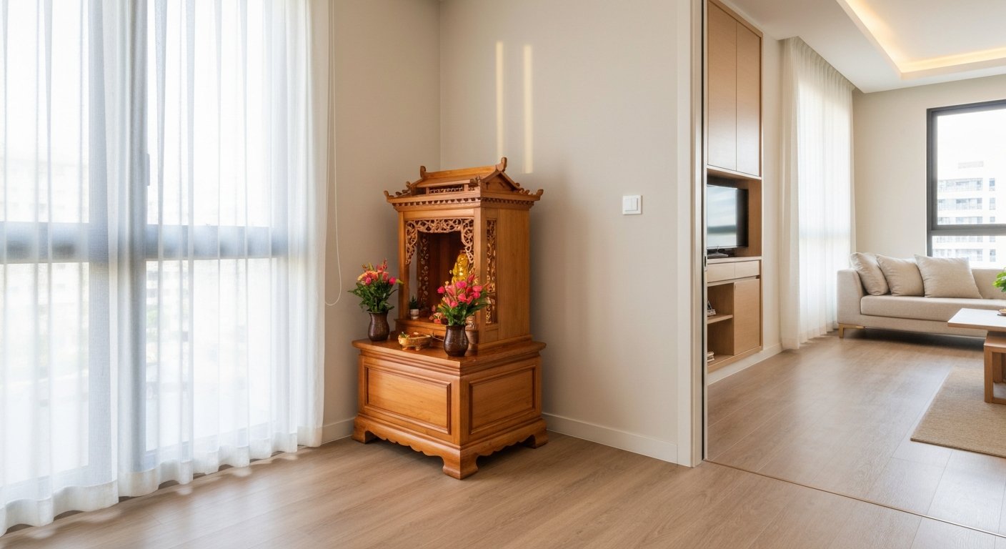 Vị Trí Đặt Bàn Thờ Thần Tài Thổ Địa Trong Chung Cư